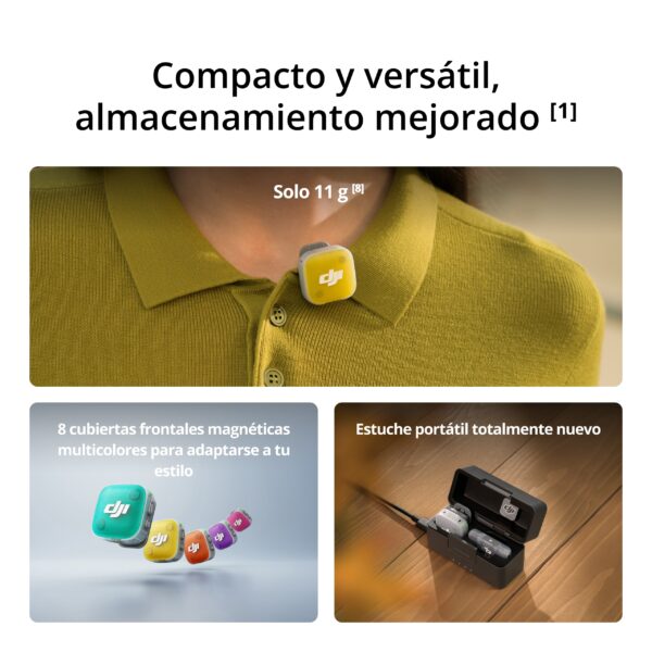 DJI Mic Mini 2 (2 TX + 1 RX + estuche de carga) - Imagen 3